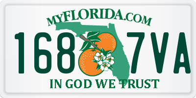 FL license plate 1687VA