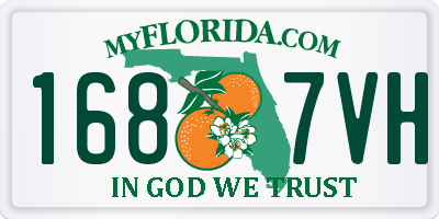 FL license plate 1687VH