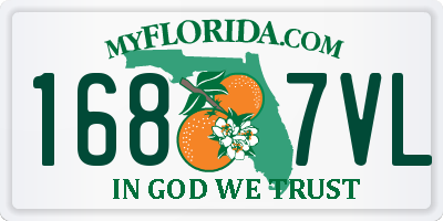 FL license plate 1687VL