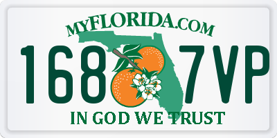FL license plate 1687VP