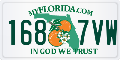 FL license plate 1687VW