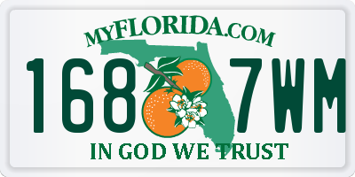 FL license plate 1687WM