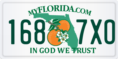 FL license plate 1687XO