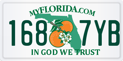 FL license plate 1687YB