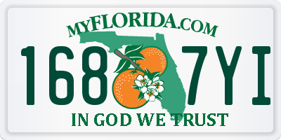 FL license plate 1687YI