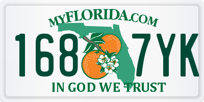 FL license plate 1687YK