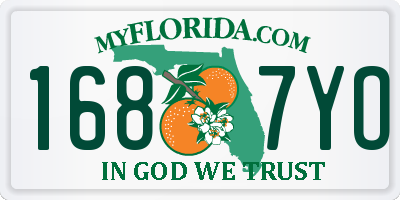 FL license plate 1687YO