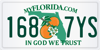 FL license plate 1687YS