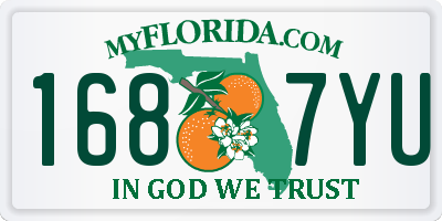 FL license plate 1687YU