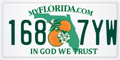FL license plate 1687YW
