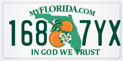 FL license plate 1687YX