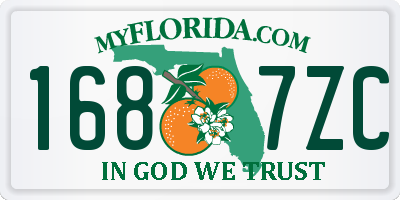 FL license plate 1687ZC