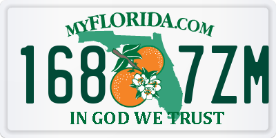 FL license plate 1687ZM