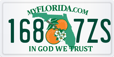 FL license plate 1687ZS