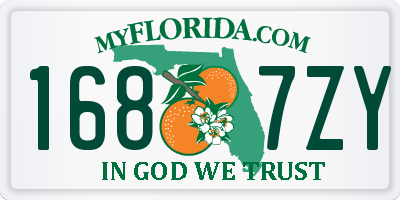 FL license plate 1687ZY