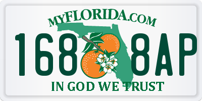 FL license plate 1688AP