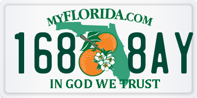 FL license plate 1688AY