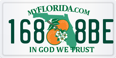 FL license plate 1688BE
