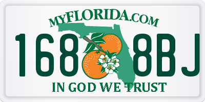 FL license plate 1688BJ