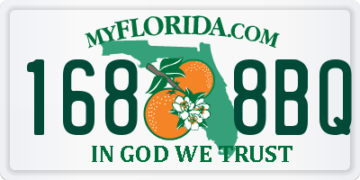 FL license plate 1688BQ