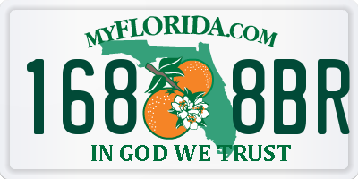 FL license plate 1688BR