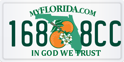 FL license plate 1688CC