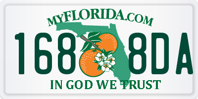 FL license plate 1688DA