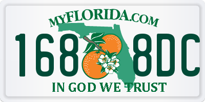 FL license plate 1688DC