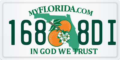 FL license plate 1688DI