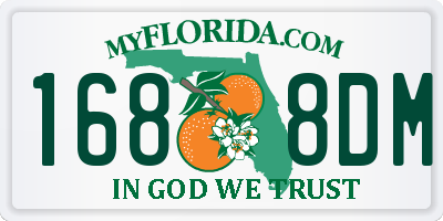 FL license plate 1688DM