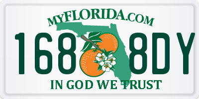 FL license plate 1688DY