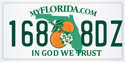 FL license plate 1688DZ