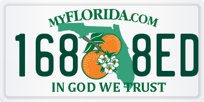 FL license plate 1688ED