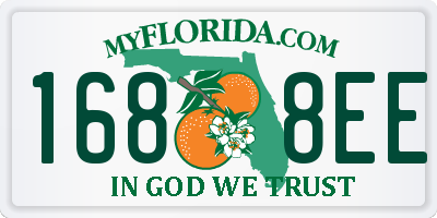 FL license plate 1688EE