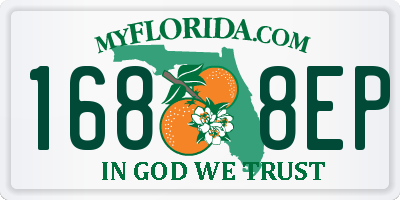 FL license plate 1688EP