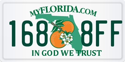 FL license plate 1688FF