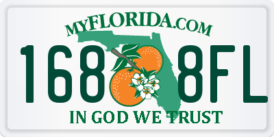 FL license plate 1688FL