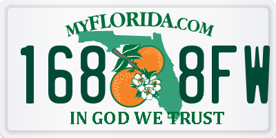 FL license plate 1688FW