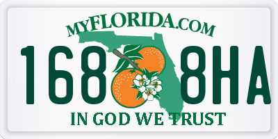 FL license plate 1688HA