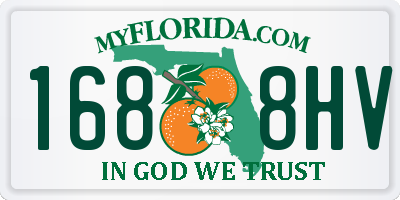 FL license plate 1688HV