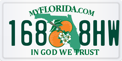 FL license plate 1688HW