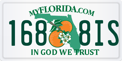 FL license plate 1688IS