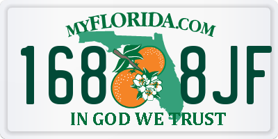 FL license plate 1688JF