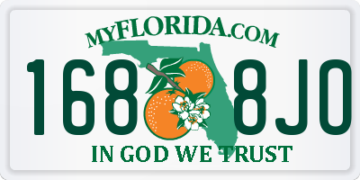FL license plate 1688JO