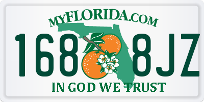 FL license plate 1688JZ