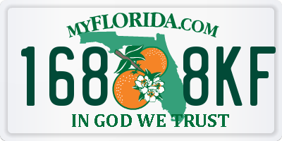 FL license plate 1688KF