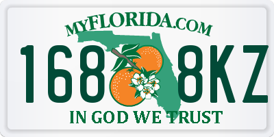 FL license plate 1688KZ