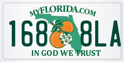 FL license plate 1688LA