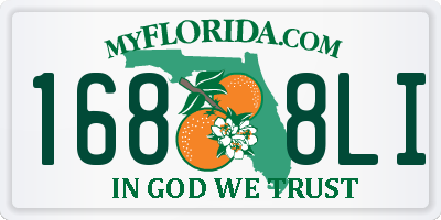 FL license plate 1688LI