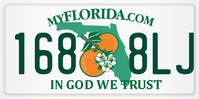 FL license plate 1688LJ